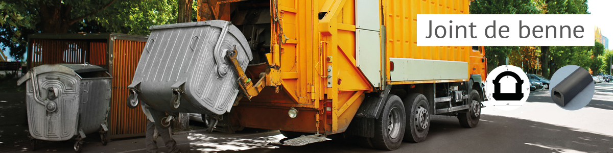 Joint de bennes et compacteurs à déchets