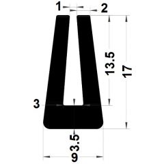 PM01029/F150 - Protection bord de tôle - Noir - Couronne 50 m
