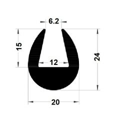 PM01083/F385 - Edge protector - Roll 25 m