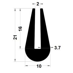 PM01018/F613 - Protection bord de tôle - Noir - Couronne 50 m