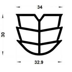 PM21003/F648 - Joint de dilatation - Noir - Couronne 25 m