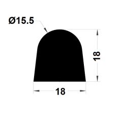 PM07002/F793 - Joint de cuve - Blanc - Couronne 25 m