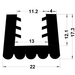 PM29014/F4578 - Protection d'angle ronde Ø 40 mm - Gris - Carton de 5 x 2 m