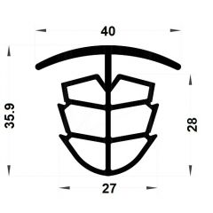 PM21007/F2695 - Joint de dilatation - Noir - Couronne 25 m