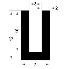 PM01080/F4298 - Protection bord de tôle - Noir - Couronne 25 m