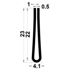 PM01066/F4302TR - Protection bord de tôle - Noir - Couronne 25 m