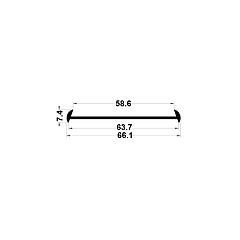 PM12021/F4364 - Joint de finition - Noir - Couronne 25 m