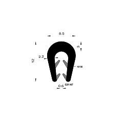 PM01090/F4658 - Protection bord de tôle - Noir - Couronne 100 m