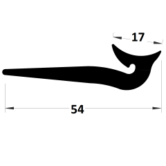 PM19019/F7222 - Profilé d'étanchéité - Couronne 25 m