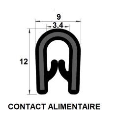 PM01040 - Bord de tôle alimentaire - Blanc - Couronne 50 m