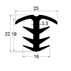 PM19004/F2207 - Joint de dilatation - Noir - Couronne 25 m