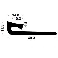 PM19020/F3646 - Gasket for veranda renovation - Roll 25 m