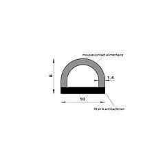 PM02041/F2631 - Profilé bi-dureté alimentaire - Couronne 25 m