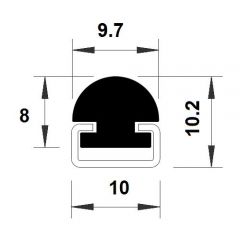 PM08005/F4592 - Protection de profilés - Gris - Carton 5x2 m