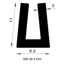 PM01030/F2637 - Protection bord de tôle - Noir - Couronne 50 m