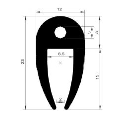 PM01036/F3065 - Protection bord de tôle - Noir - Couronne 50 m