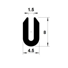 PM01051/F1012 - Protection bord de tôle - Noir - Couronne 100 m