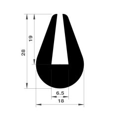 PM01072/F4307 - Protection bord de tôle - Noir - Couronne 25 m