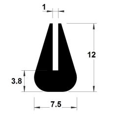 PM01092/F218 - Protection bord de tôle - Rouge - Couronne 50 m