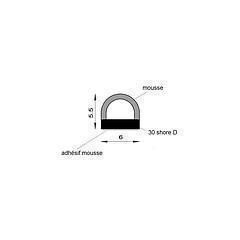 PM02005/F2632 - Profilé adhésif - Couronne 100 m