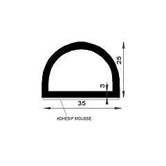 PM02010/F589 - Profilé bourrelet compact - Couronne 25 m