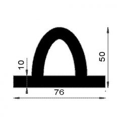 PM02028/F895 - Protection choc liston - Noir - Couronne 25 m