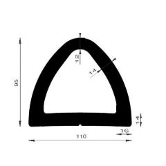 PM02049/F3260 - Défense Delta Gris 110x95 mm - Couronne 2x5 m