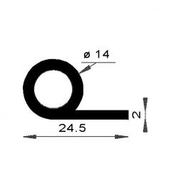 PM03003/F858 - Joint note de musique - Couronne 25 m