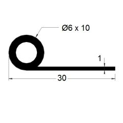 PM03026/F087 - Joint note de musique - Noir - Couronne 25 m