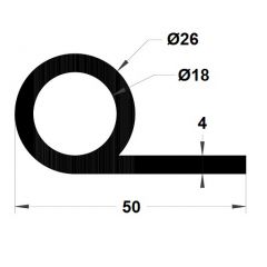 PM03037/F602 - Joint note de musique - Noir - Couronne 25 m