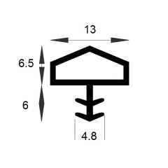 PM04015/F1027 - Sealing gasket for joinery - Roll 50 m