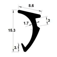 PM04030/F3629 - Joint de bourrage jeux 4 & 5 mm - Gris - Couronne 50 m