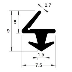 Joint rond pour tous foyers de diamètre 8mm et L2,50M