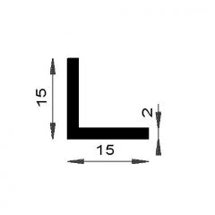 PM04043/F2028 - Cornière d'angle 15 x 15 mm - Couronne 25 m