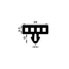 PM08001/F025 - Joint pupitre de verre - Couronne 25 m