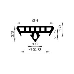 PM08003/F3058 - Joint pupitre de verre - Couronne 25 m