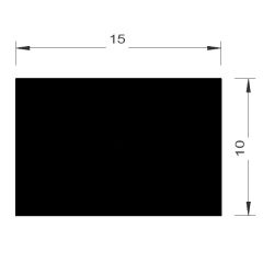 PM11010 - Rectangulaire 15 x 10 - Translucide - Couronne 25 m