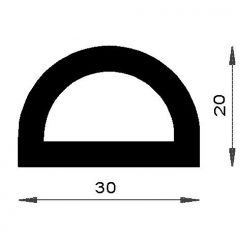 PM12016/F1482 - Butée demi ronde - Couronne 25 m