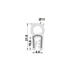 PM17051 - Bord de tôle FDA armé inox - Couronne 25 m
