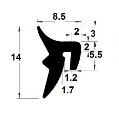 PM19017/F4214 - Gasket for veranda renovation - Roll 25 m