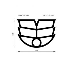 PM21002/F1861 - Joint de dilatation - Noir - Couronne 25 m