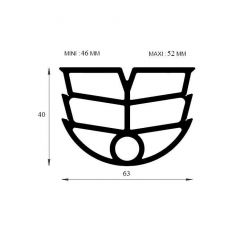 PM21004/F1000 - Joint de dilatation - Noir - Couronne 25 m