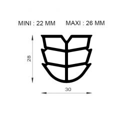 PM21006/F2186 - Joint de dilatation - Noir - Couronne 25 m