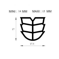 PM21008/F424 - Joint de dilatation - Noir - Couronne 25 m