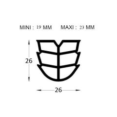 PM21011/F648B - Joint de dilatation  - Noir - Couronne 25 m