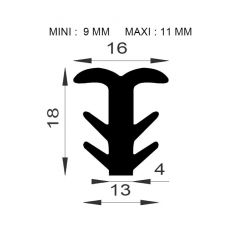 PM21013/F107 - Joint de dilatation - Noir - Couronne 25 m