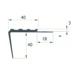 PM24001 - Stair nosing - Length 3 m