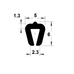 PM26001 - Bord de tôle alimentaire - Gris - Couronne 25 m