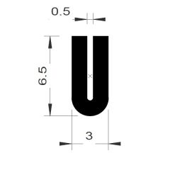 PM01051/F1012 - Protection bord de tôle - Noir - Couronne 100 m