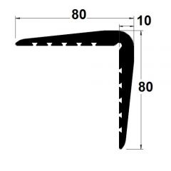 PM29038/F4719 - Protection d'angle 80 x 80 mm - Carton de 2 x 2 m